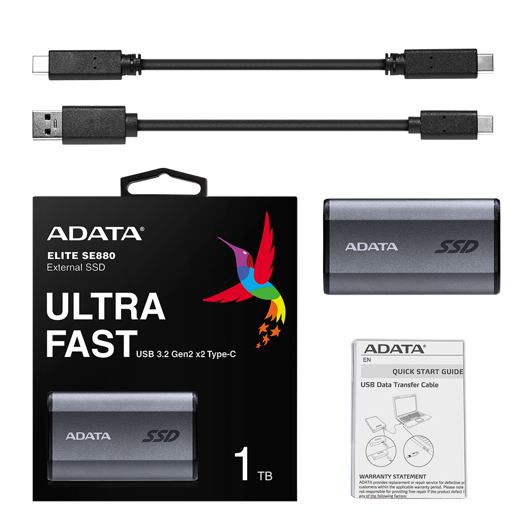 Накопитель SSD USB 3.2 1TB ADATA (AELI-SE880-1TCGY) - 6 Накопитель SSD USB 3.2 1TB ADATA (AELI-SE880-1TCGY) - 6