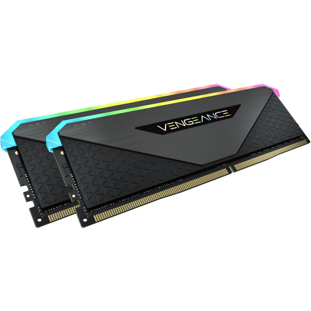 Модуль памяти для компьютера DDR5 64GB (2x32GB) 5600 MHz Vengeance RGB Black Corsair (CMH64GX5M2B5600C36) - 1