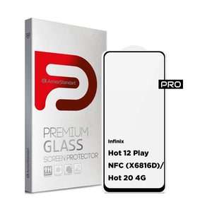 Стекло защитное Armorstandart Pro Infinix Hot 12 Play NFC (X6816D)/Hot 20 4G (X6826) Black (ARM63370)