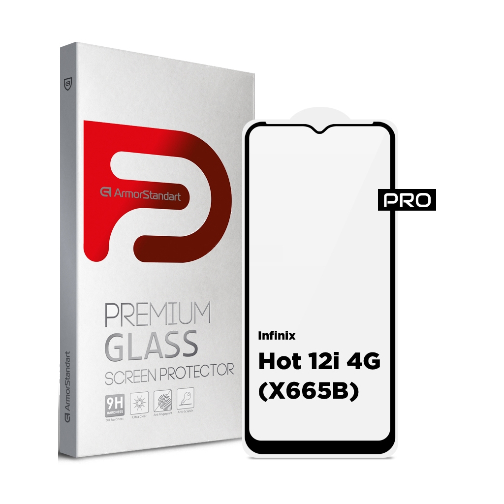 Стекло защитное Armorstandart Pro Infinix Hot 12i 4G (X665B) Black (ARM64117)
