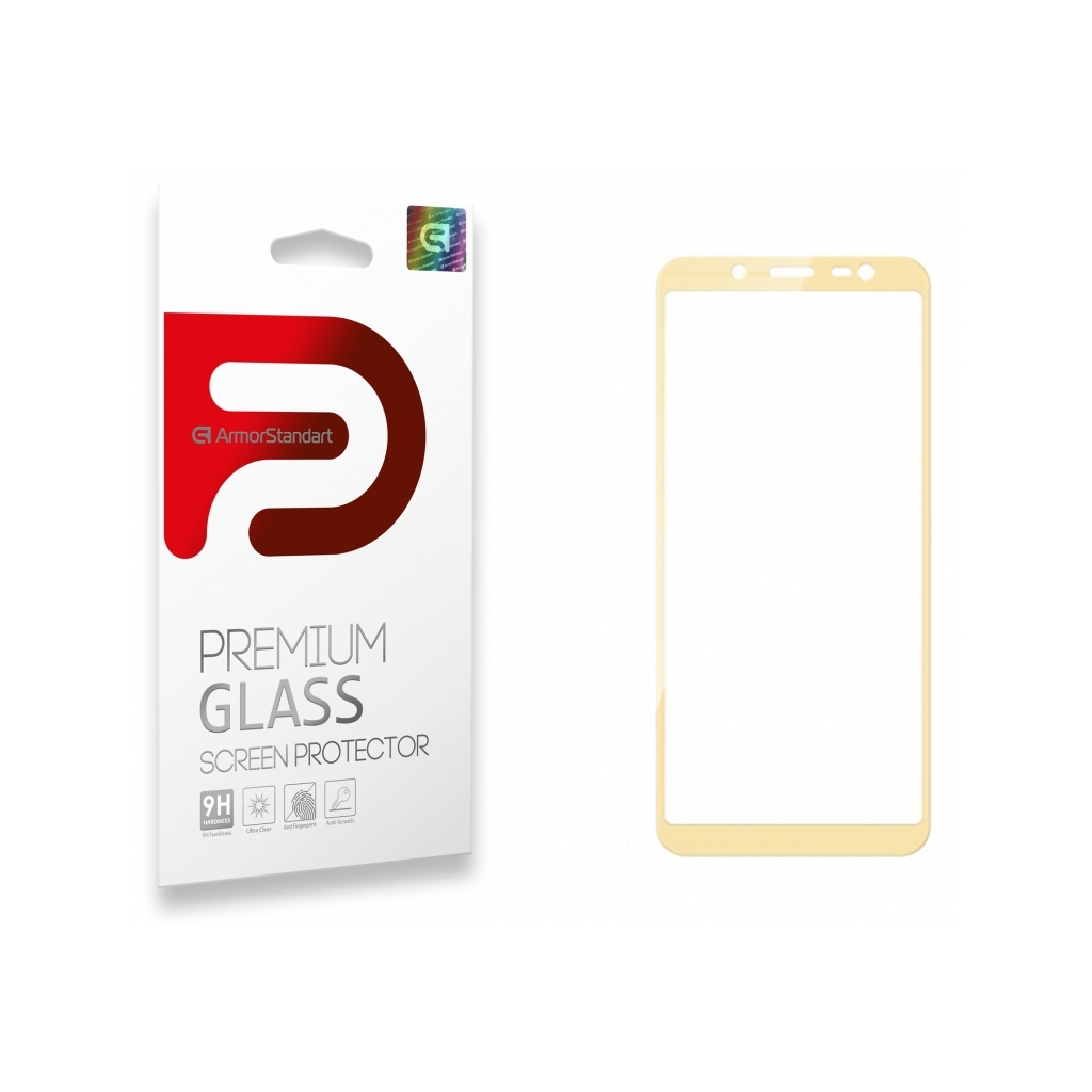 Стекло защитное Armorstandart Full Glue Samsung J8 2018 (J810) Gold (ARM52175)