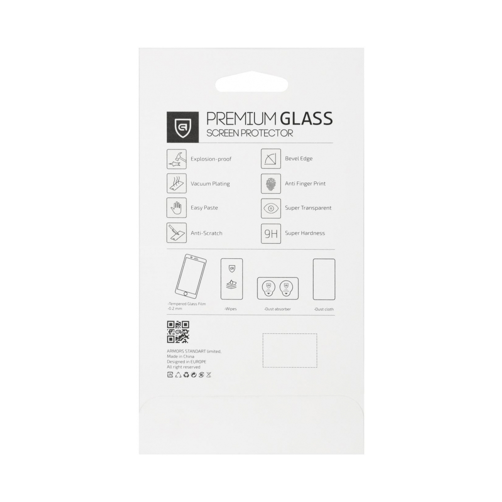 Стекло защитное Armorstandart Premium 3D Apple iPhone 8 Plus/7 Plus Black (ARM49288) - 1