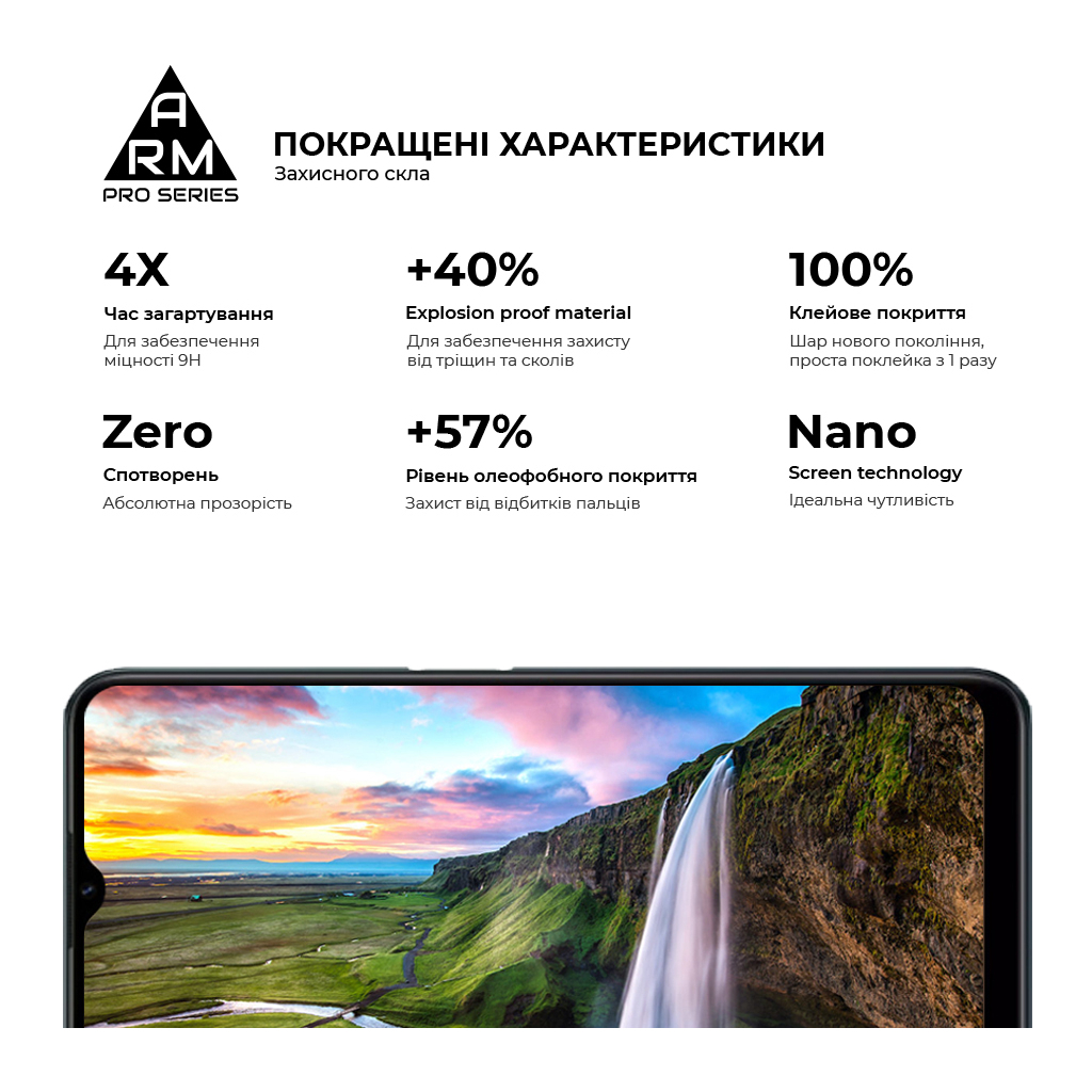 Стекло защитное Armorstandart Pro Realme C30/C30s/C33 Black (ARM64728) - 4