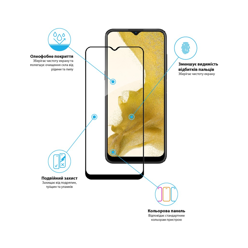 Стекло защитное Global Full Glue Nokia G11 (1283126535185) - 3
