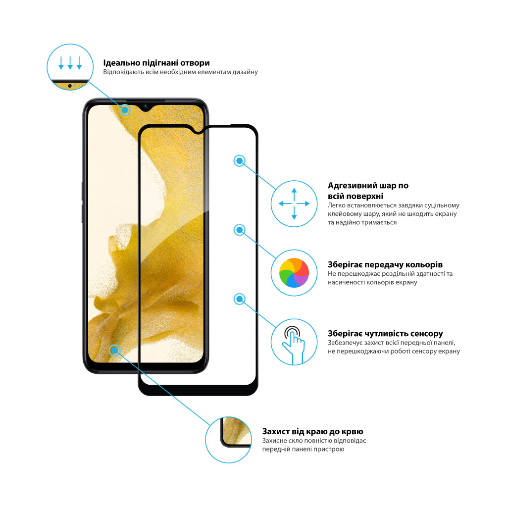 Стекло защитное Global Full Glue Oppo A77 (1283126546327) - 1