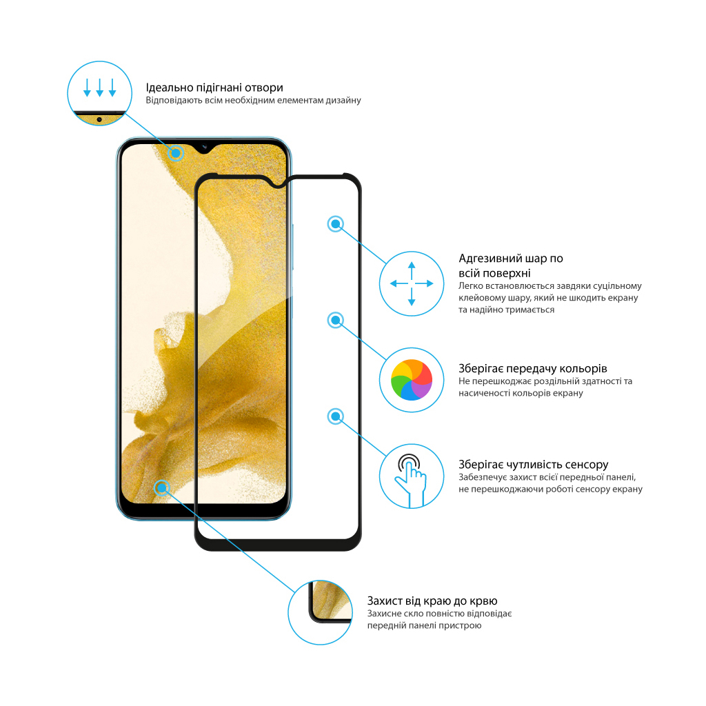 Стекло защитное Global Full Glue Realme C30S (1283126551901) - 2