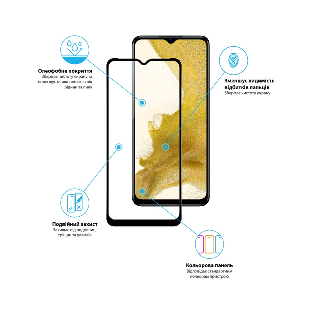 Стекло защитное Global Full Glue RealMe C35 (1283126531309) - 3