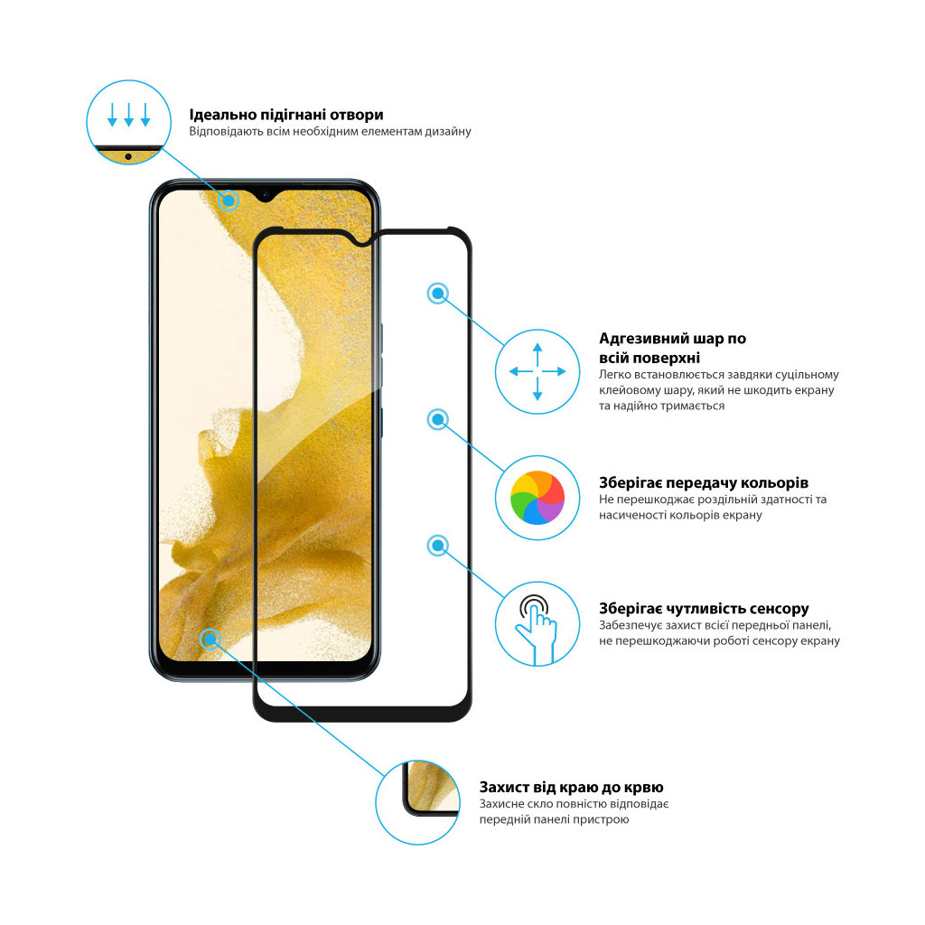 Стекло защитное Global Full Glue Tecno Spark 8T (1283126542268) - 1