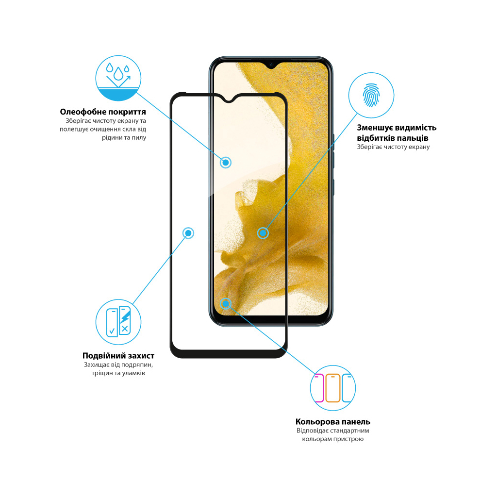 Стекло защитное Global Full Glue Tecno Spark 8T (1283126542268) - 2