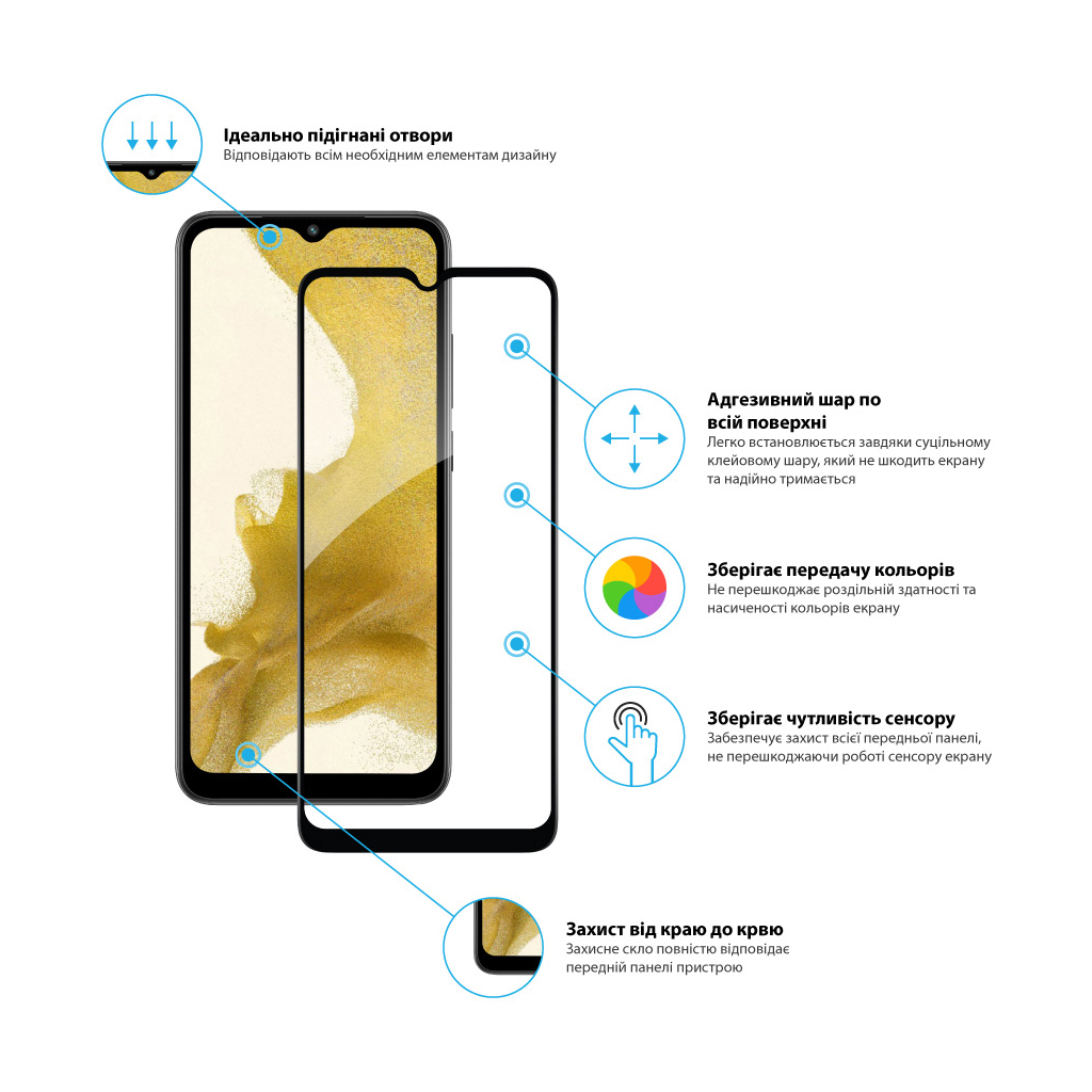 Стекло защитное Global Full Glue Xiaomi Redmi A1 (1283126545320) - 1