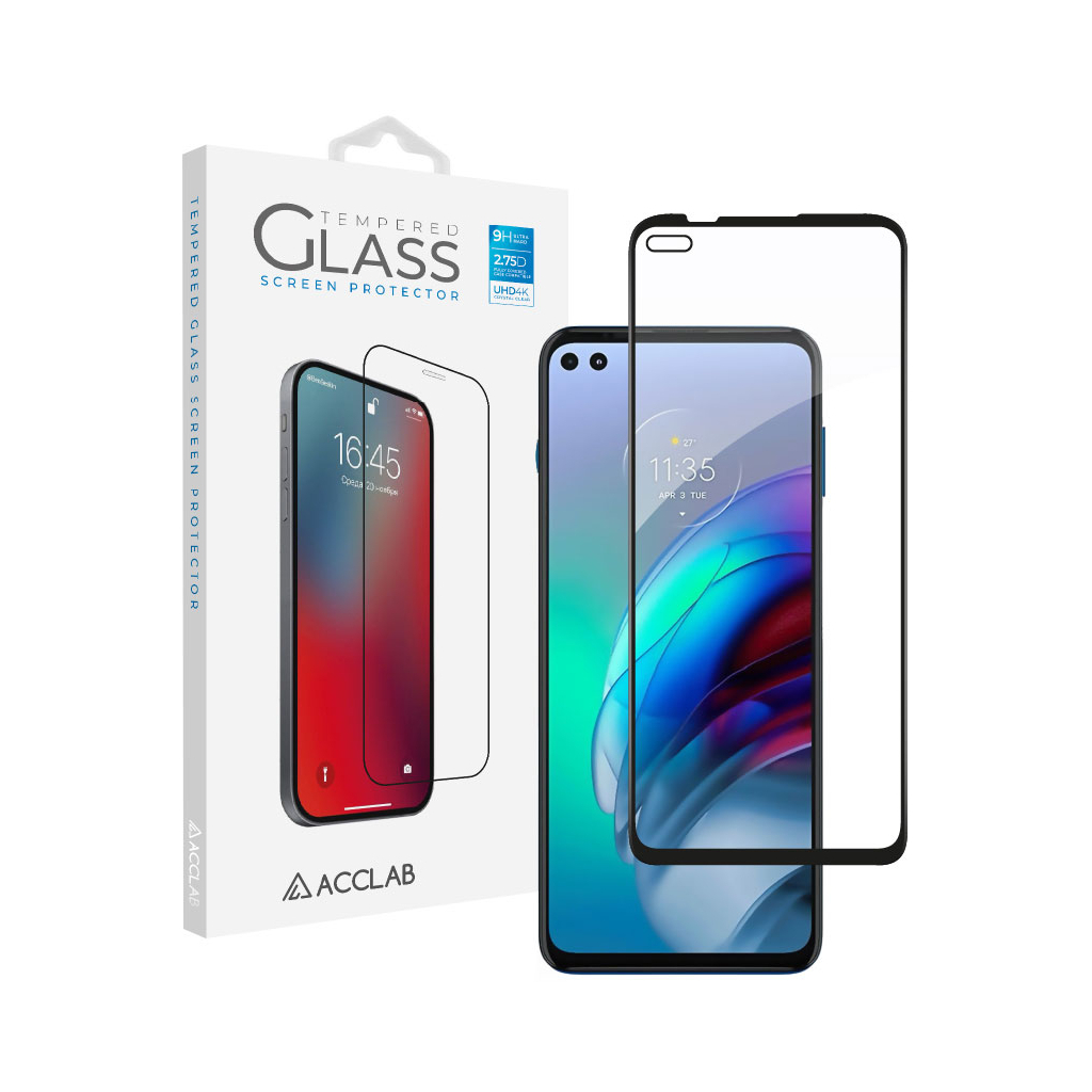 Стекло защитное ACCLAB Full Glue MOTO G100 (1283126521300)