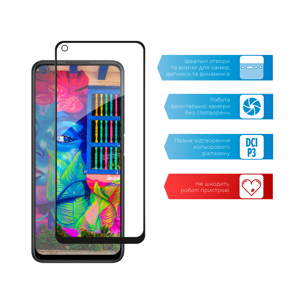 Стекло защитное ACCLAB Full Glue Oppo A96 (1283126522147) - 3