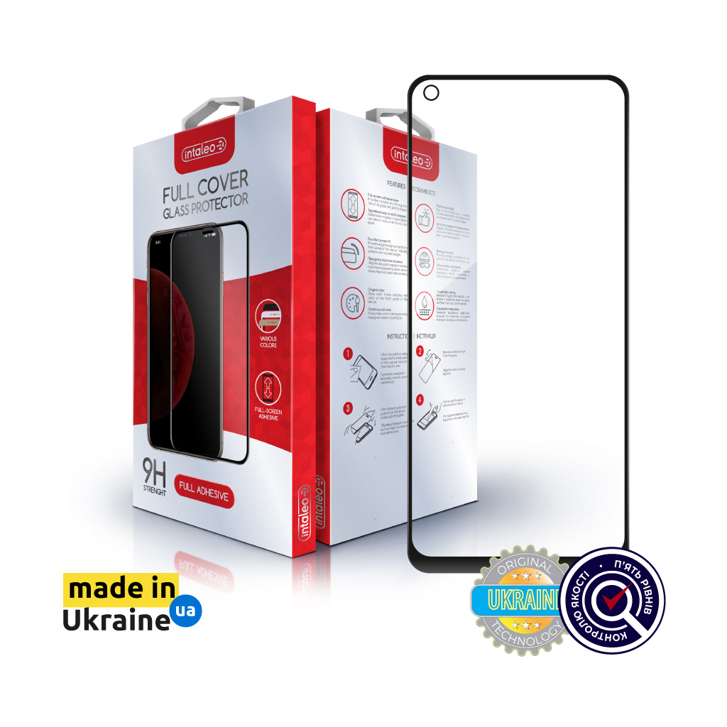 Стекло защитное Intaleo Full Glue Oppo A96 (1283126522178) - 7