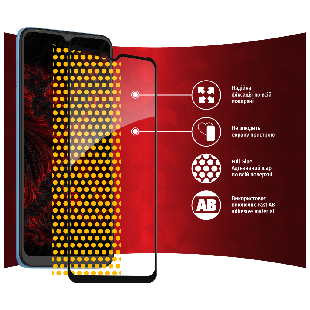 Стекло защитное Intaleo Full Glue Tecno Pop 5 LTE (1283126535376) - 5