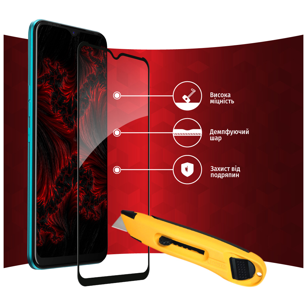 Стекло защитное Intaleo Full Glue Tecno Spark 8 (1283126533099) - 3