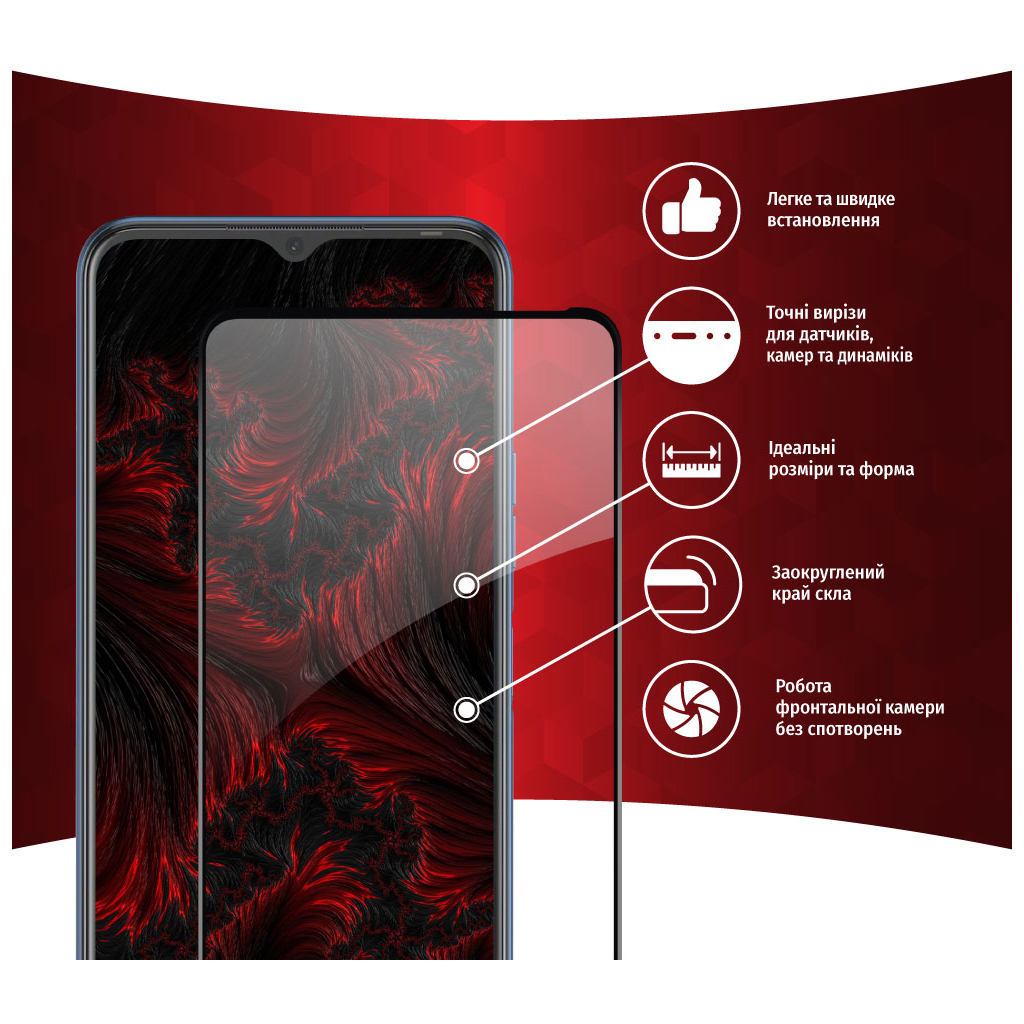 Стекло защитное Intaleo Full Glue Tecno Spark 8p (1283126533167) - 1