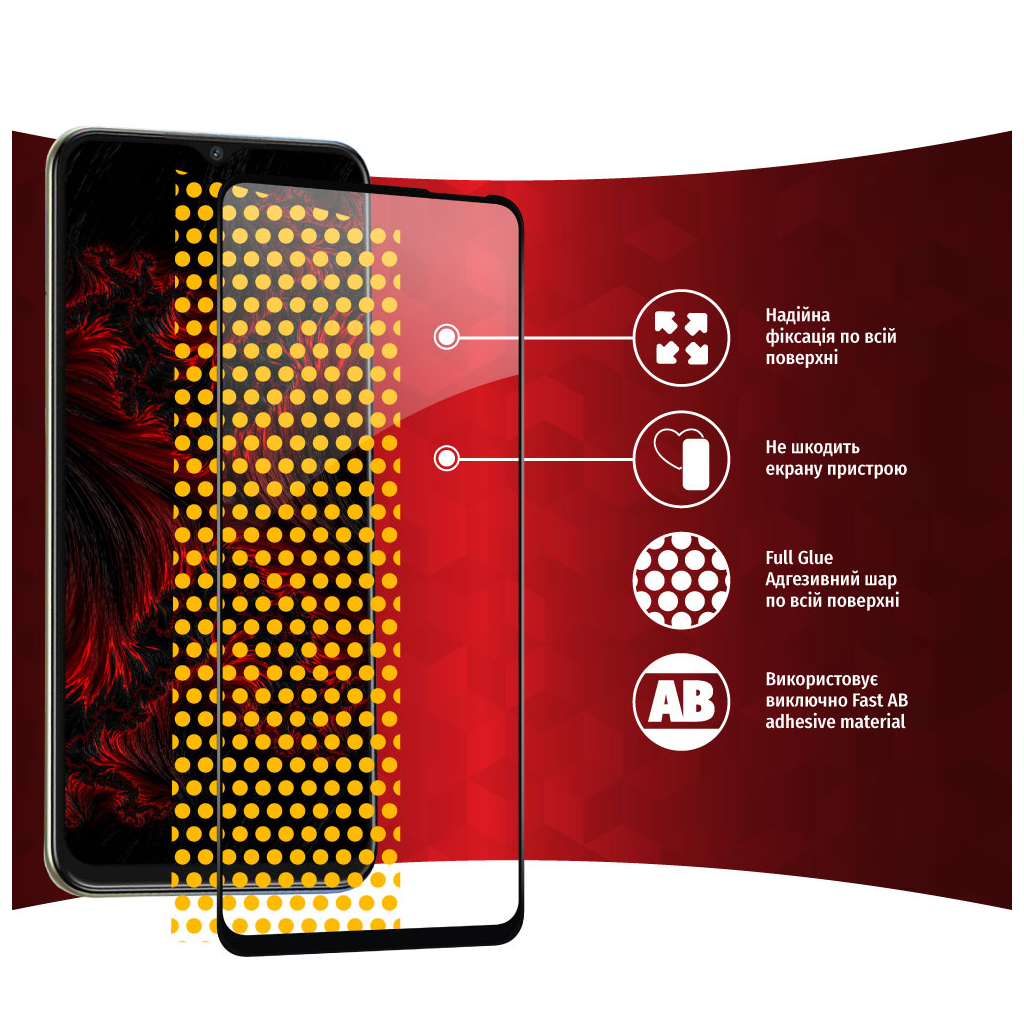 Стекло защитное Intaleo Full Glue Tecno Spark 8p (1283126533167) - 5