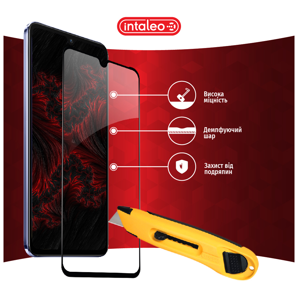 Стекло защитное Intaleo Full Glue Vivo V21 (1283126528484) - 4
