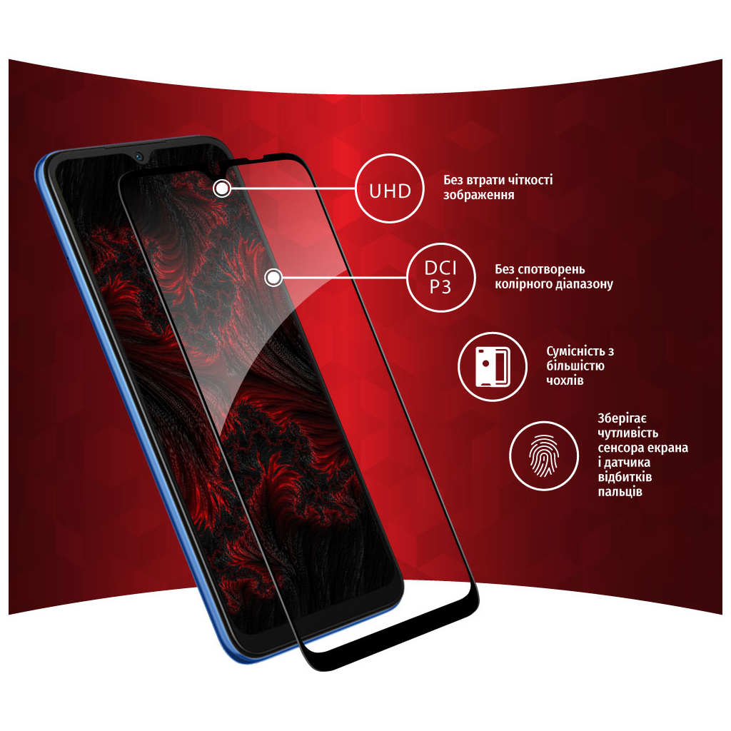 Стекло защитное Intaleo Full Glue Xiaomi Redmi 10A (1283126537813) - 2