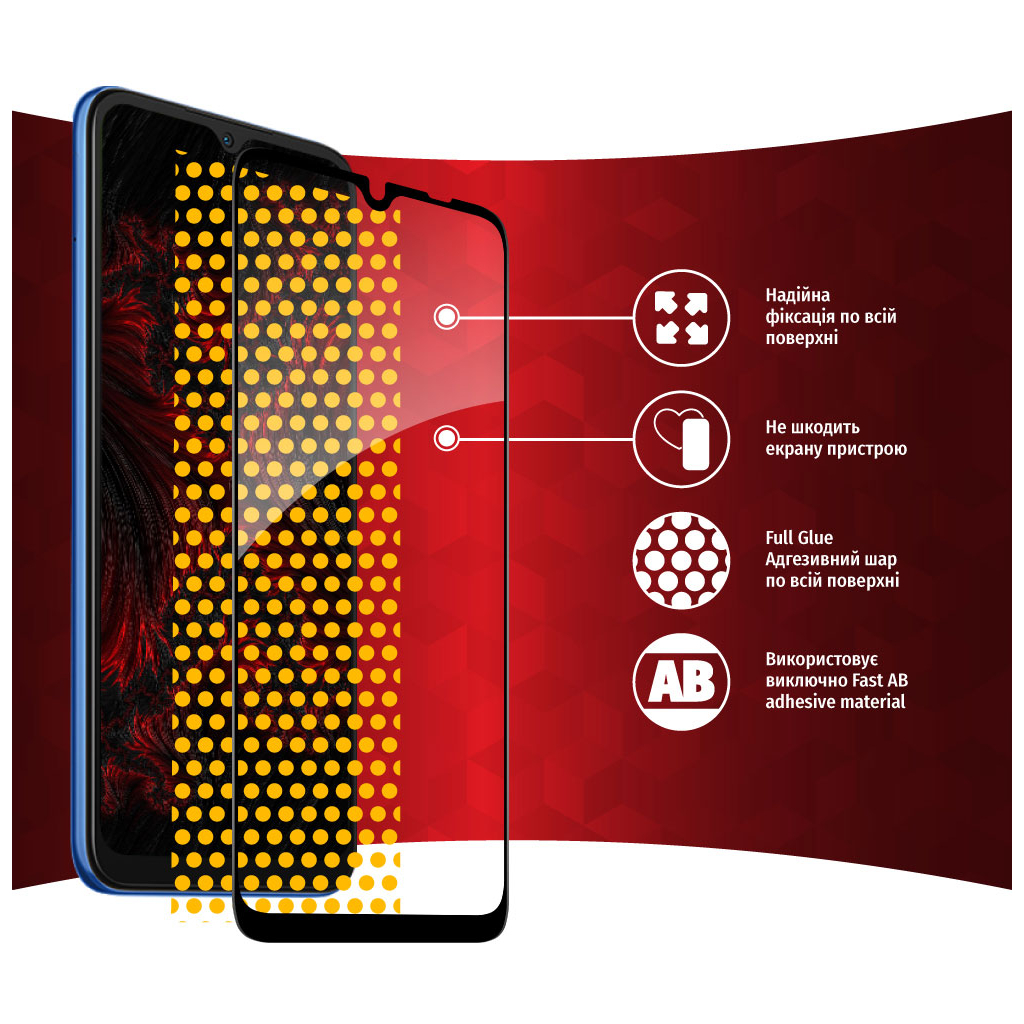 Стекло защитное Intaleo Full Glue Xiaomi Redmi 10A (1283126537813) - 5