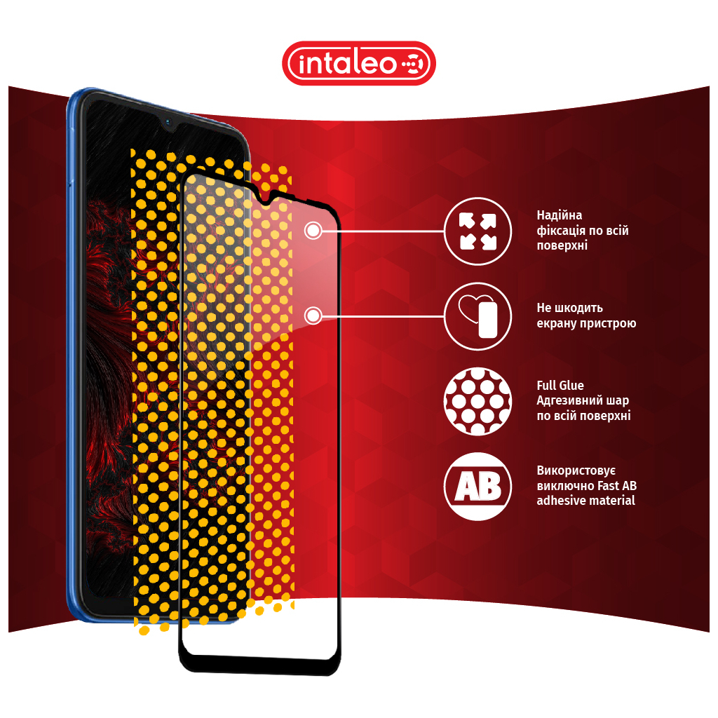 Стекло защитное Intaleo Full Glue Xiaomi Redmi 10C (1283126527173) - 6