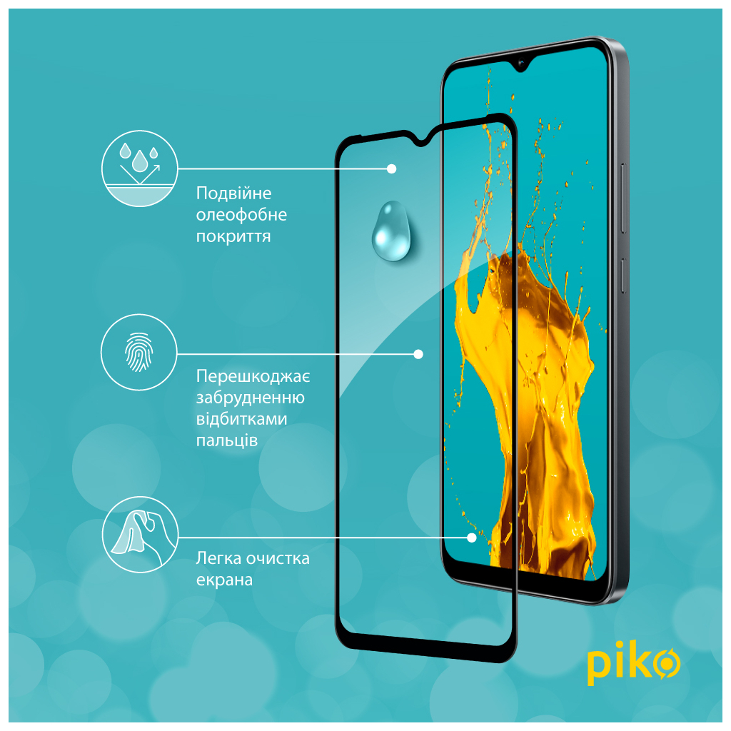 Стекло защитное Piko Full Glue Realme C30 (1283126546204) - 3