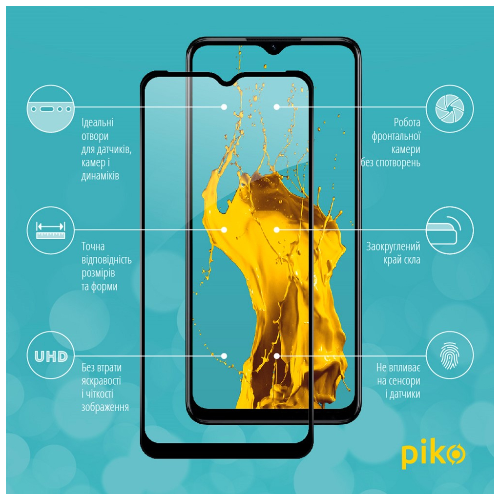 Стекло защитное Piko Full Glue RealMe C35 (1283126531323) - 2