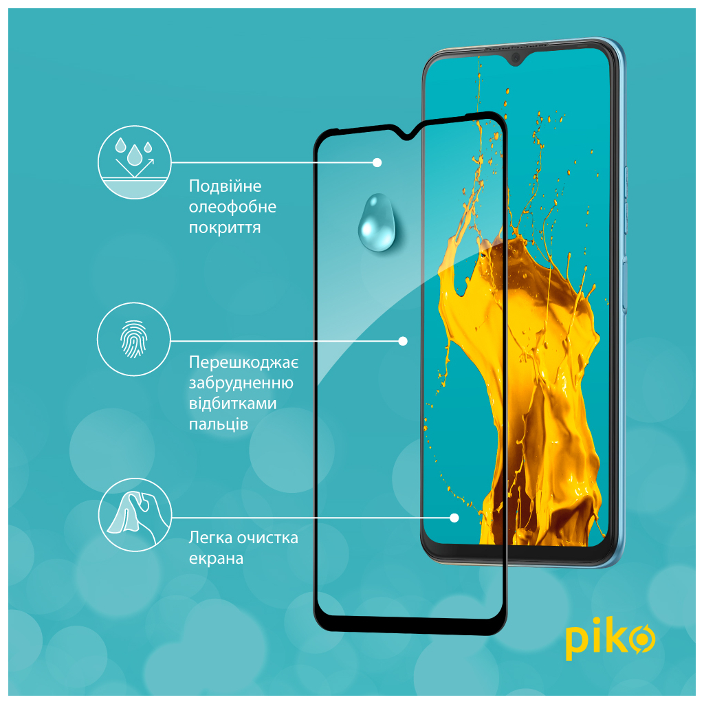 Стекло защитное Piko Full Glue Tecno Spark Go 2022 (1283126542336) - 3