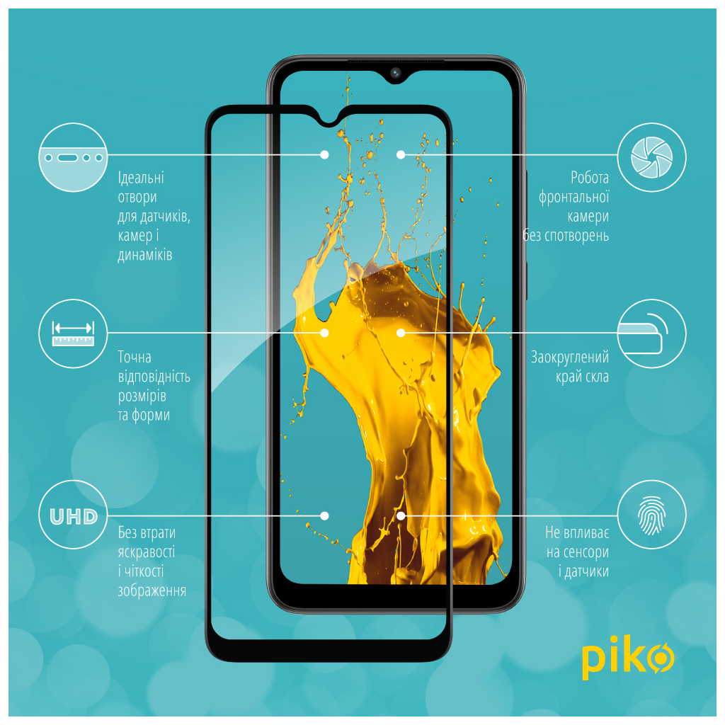 Стекло защитное Piko Full Glue Xiaomi Redmi A1 (1283126545344) - 1