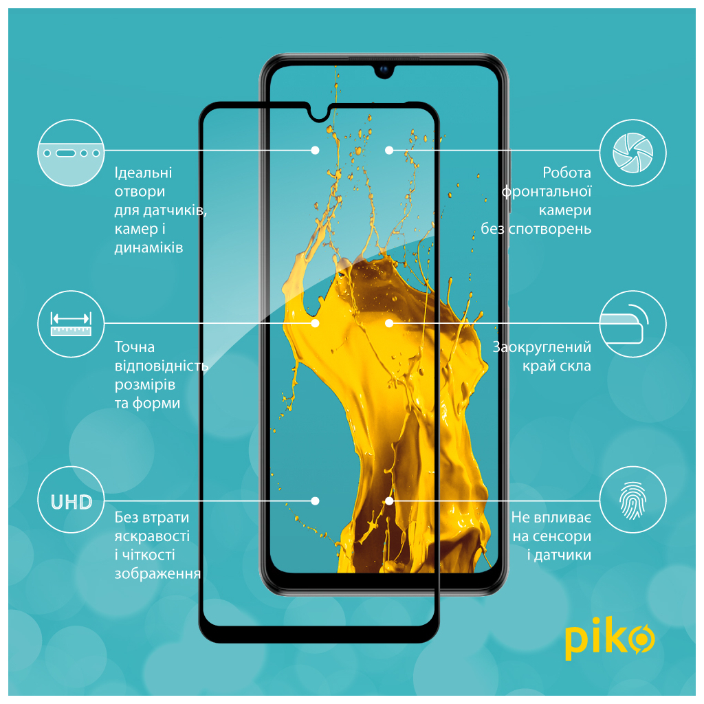 Стекло защитное Piko Full Glue ZTE Blade V40 Vita (1283126545702) - 1