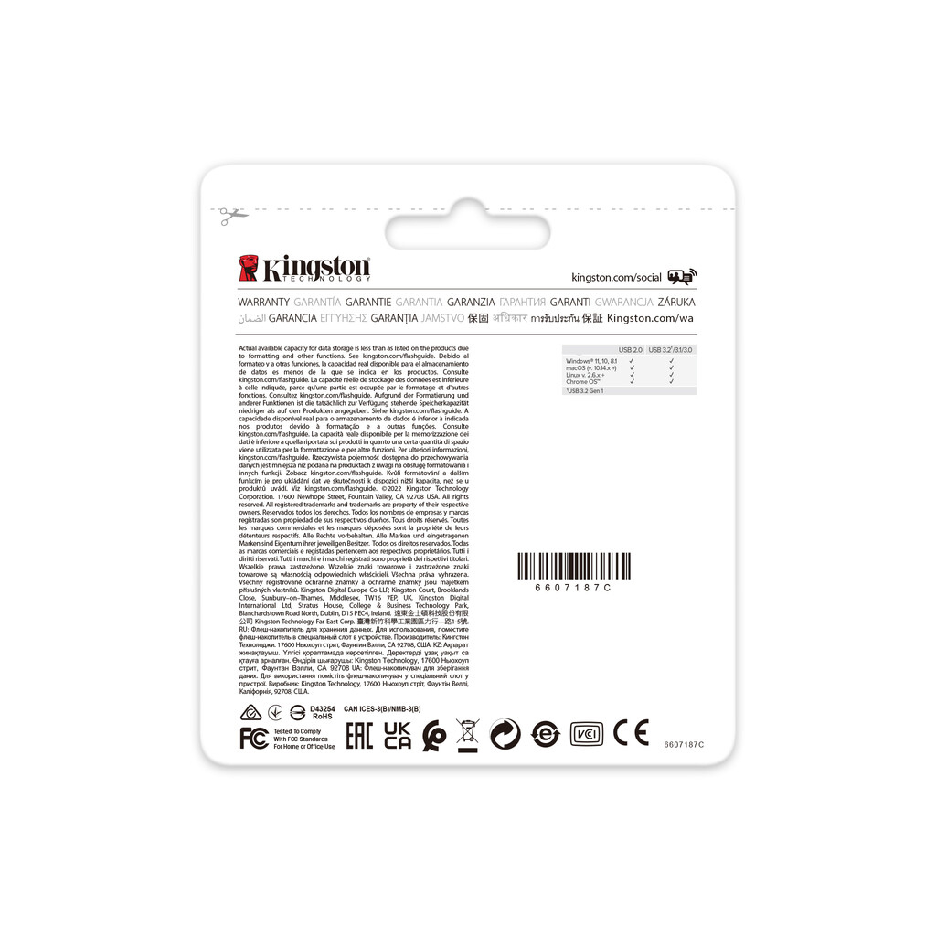 USB флеш накопитель Kingston USB3.2 128GB Kingston DataTraveler Exodia Onyx (DTXON/128GB) - 3