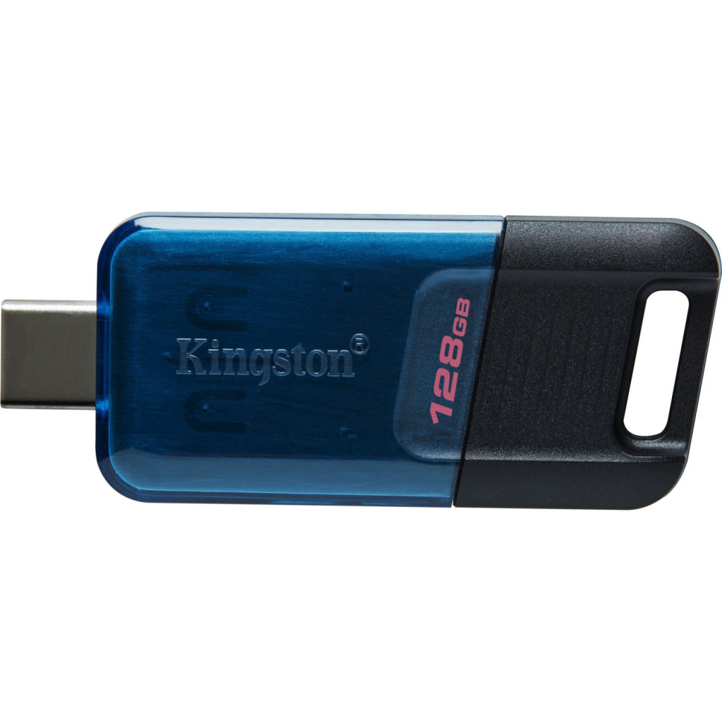 USB флеш накопитель Kingston DataTraveler 80 M Blue/Black (DT80M/128GB) - 2