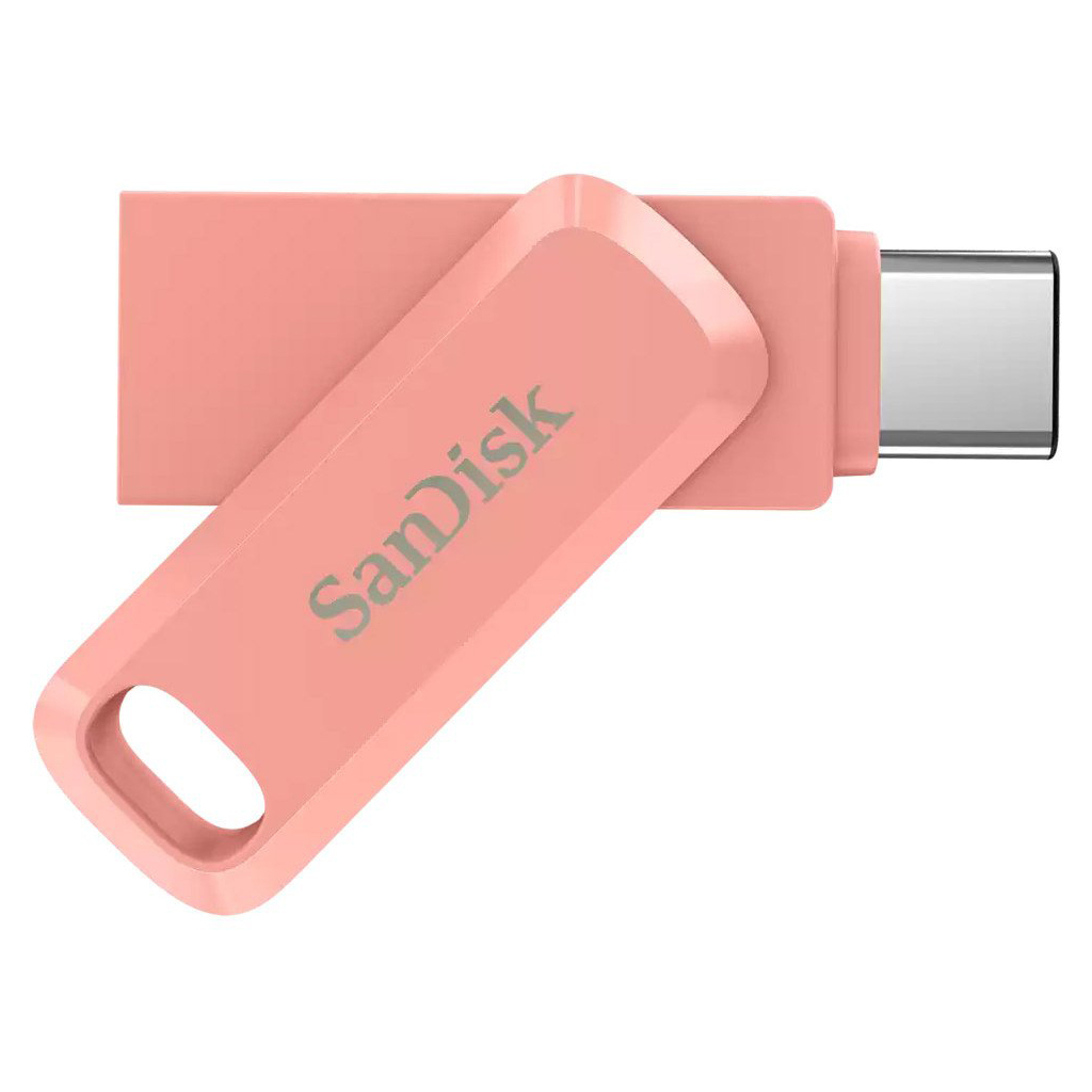 USB флеш накопитель SanDisk 64GB Ultra Dual Drive Go Type-C Peach (SDDDC3-064G-G46PC) - 1