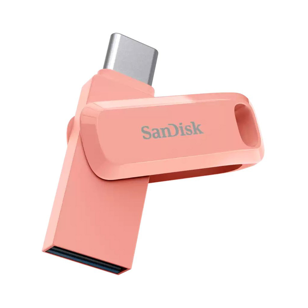 USB флеш накопитель SanDisk 64GB Ultra Dual Drive Go Type-C Peach (SDDDC3-064G-G46PC) - 2