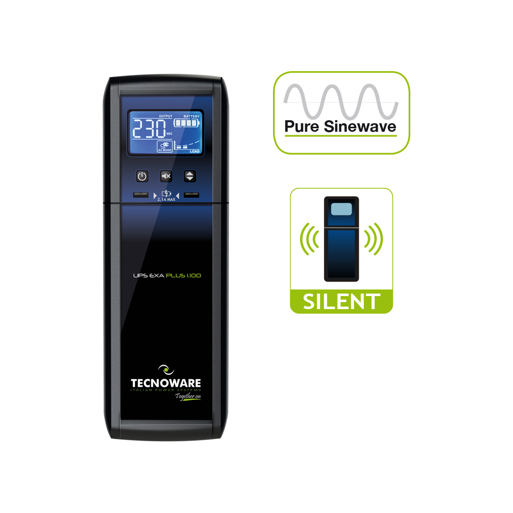 Источник бесперебойного питания TECNOWARE EXA PLUS 1100 (FGCEXAPL1102IEC) - 1