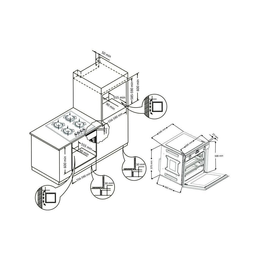 Духовой шкаф Borgio 102.01 (Black Rustic) - 9