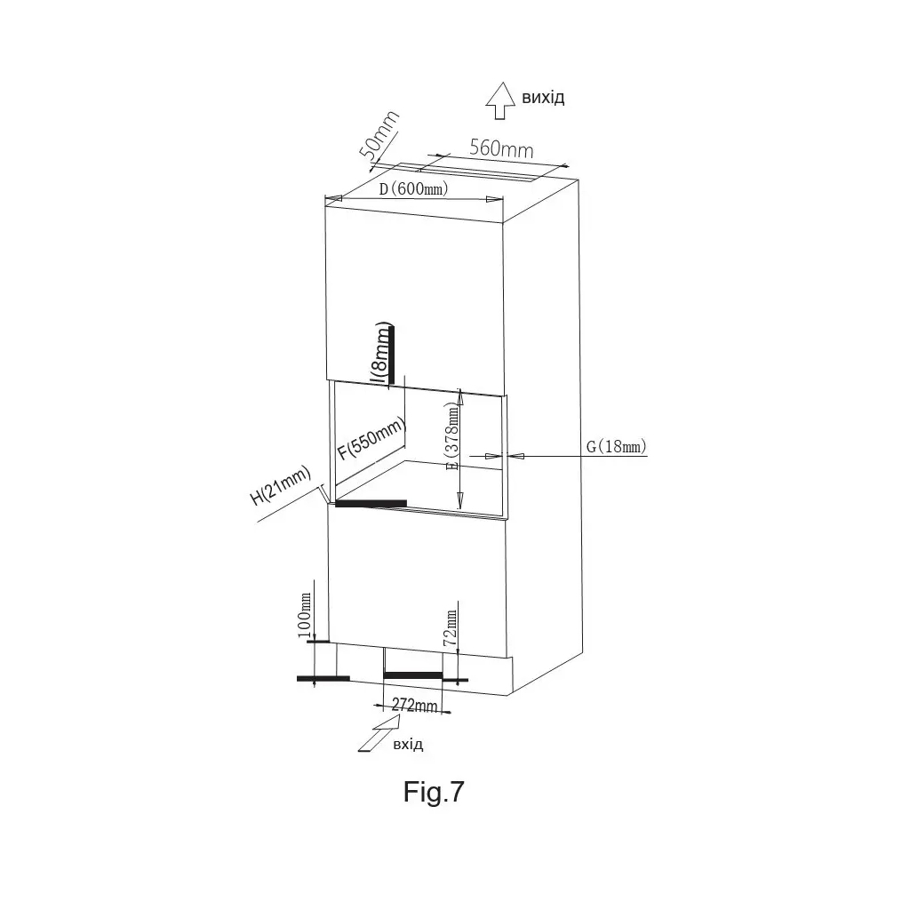 Микроволновая печь Borgio BI MWO 25L Black - 3