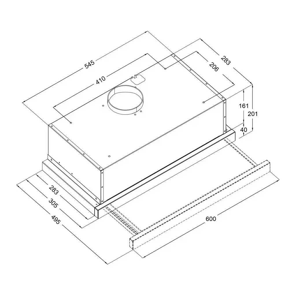 Вытяжка кухонная Borgio TLF (TR) 1100 60 Inox - 5