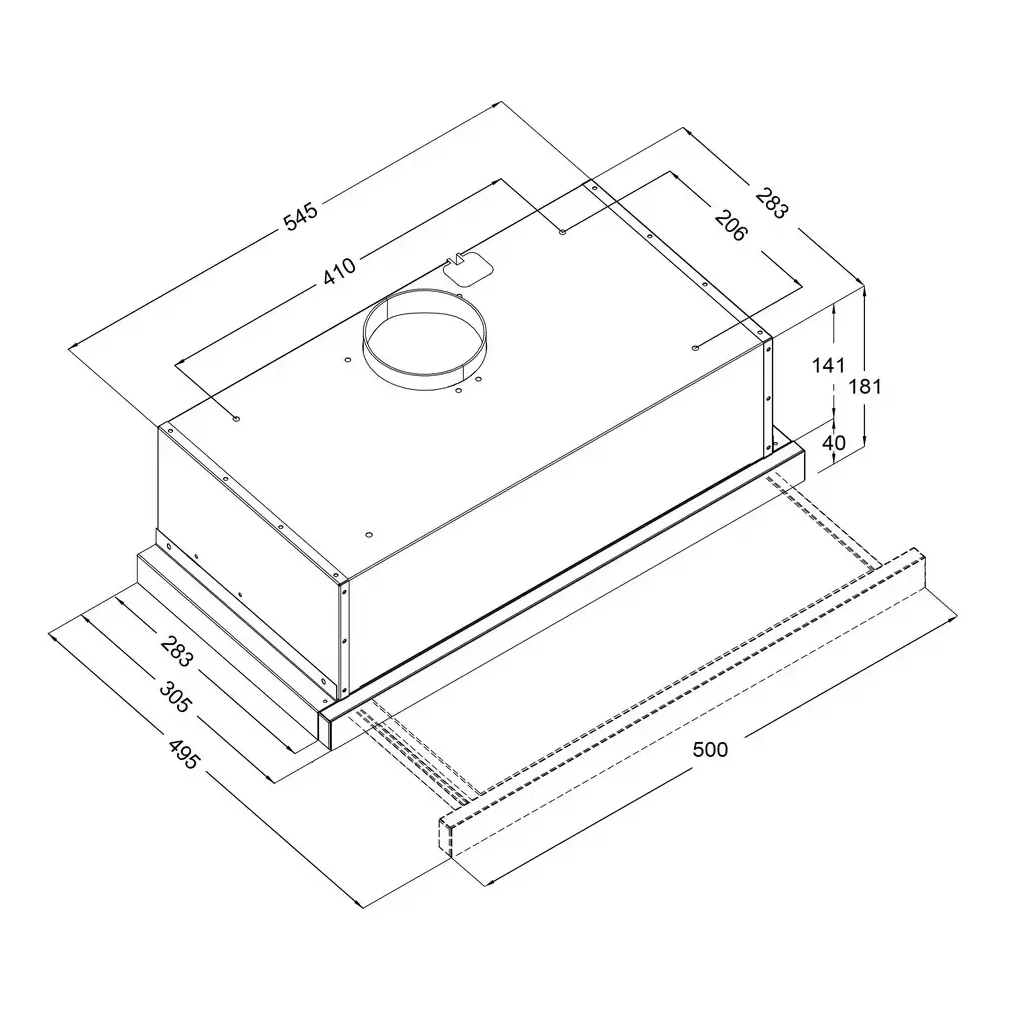 Вытяжка кухонная Borgio TLC (TR) 50 Inox - 2