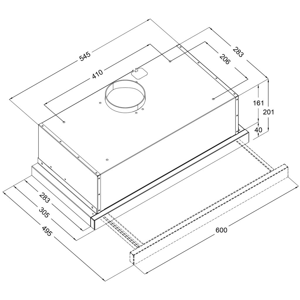 Вытяжка кухонная Borgio TLC (TR) 60 Inox - 5