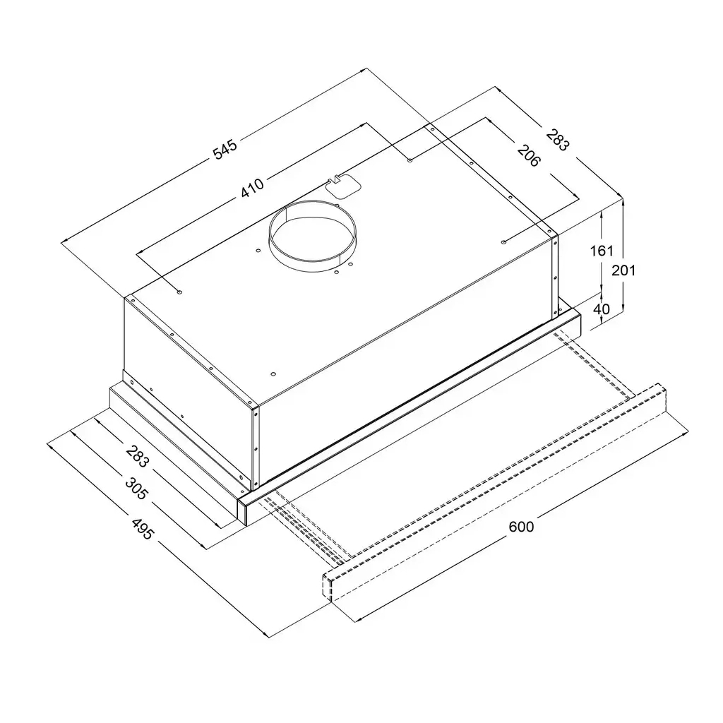 Вытяжка кухонная Borgio TLF (TR) 60 Inox - 5