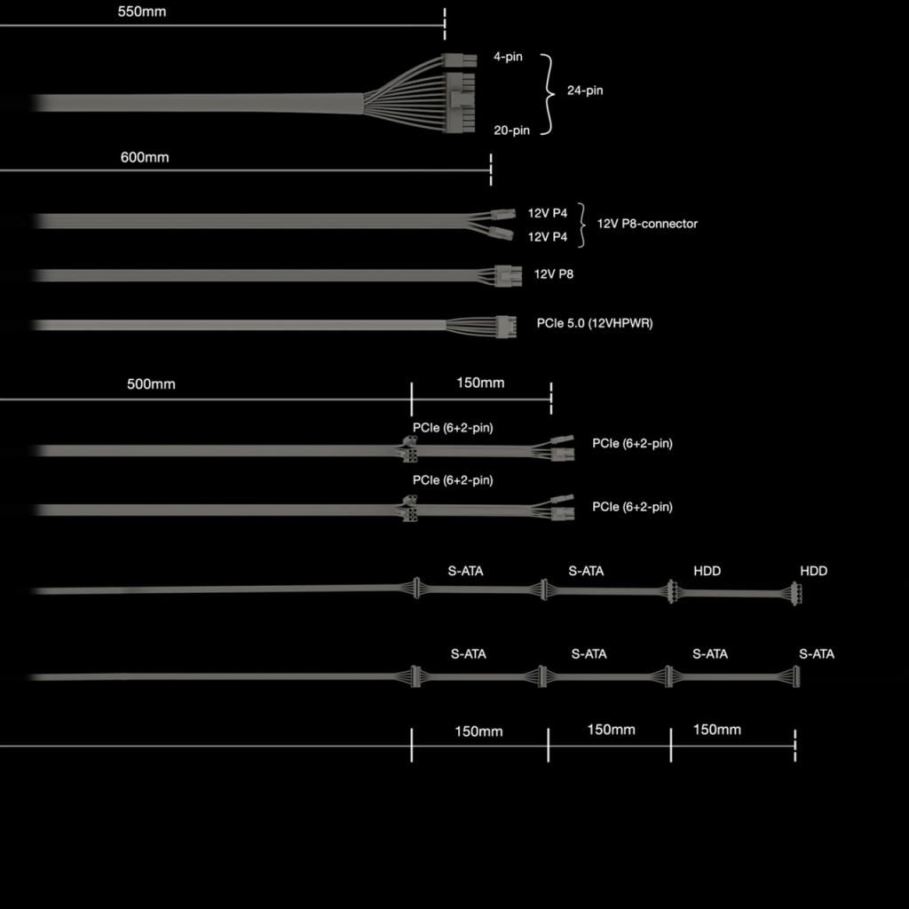 Блок питания Be quiet! 1000W PURE POWER 12 M (BN345) - 1