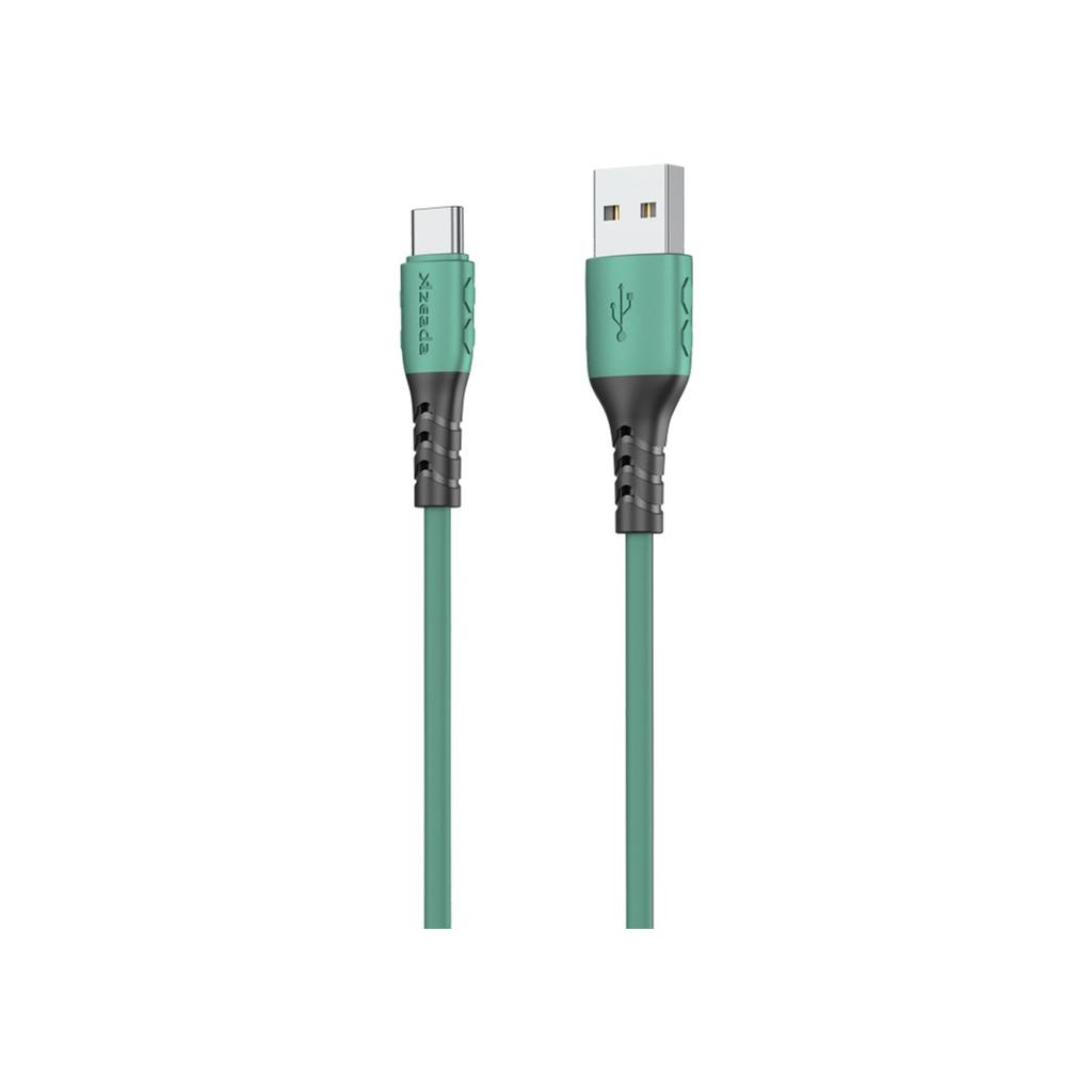 Дата кабель USB 2.0 AM to Type-C 1.0m PD-B51a Green Proda (PD-B51a-GR) - 1