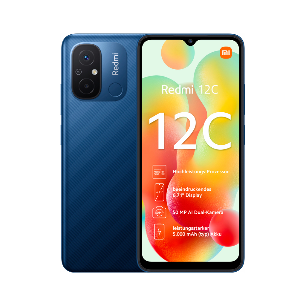 Мобильный телефон Xiaomi Redmi 12C 3/64GB Ocean Blue
