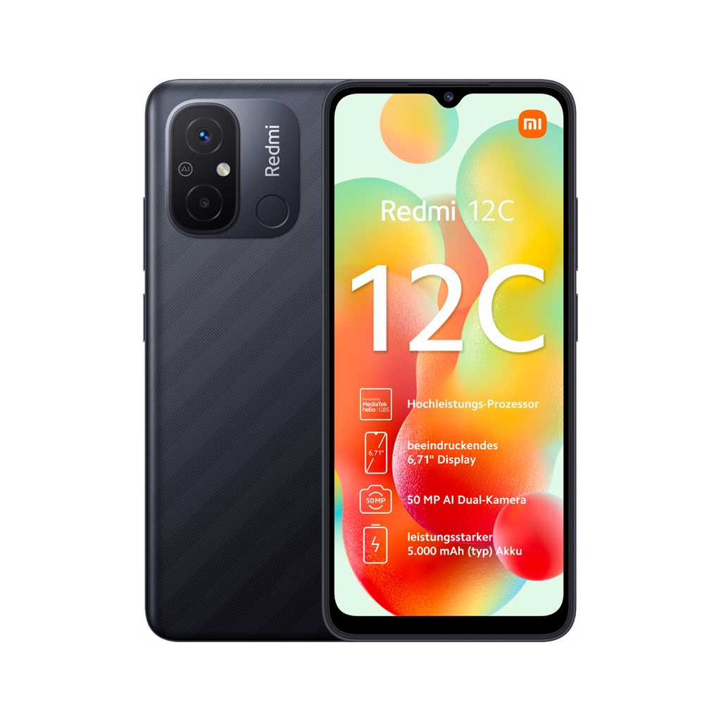 Мобильный телефон Xiaomi Redmi 12C 3/64GB Graphite Gray