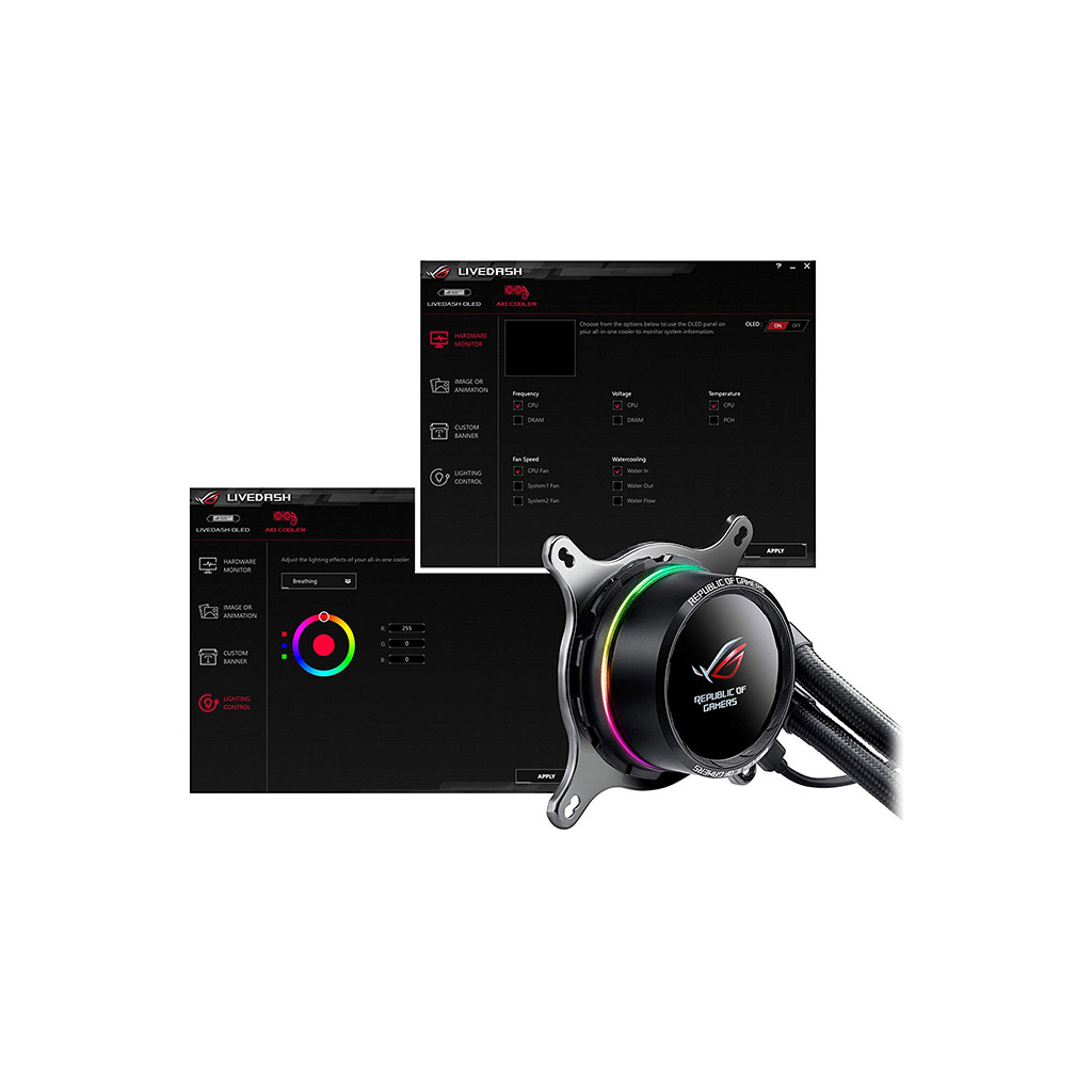 Система водного охлаждения ASUS ROG-RYUO-120 (90RC0010-M0UAY0) - 4