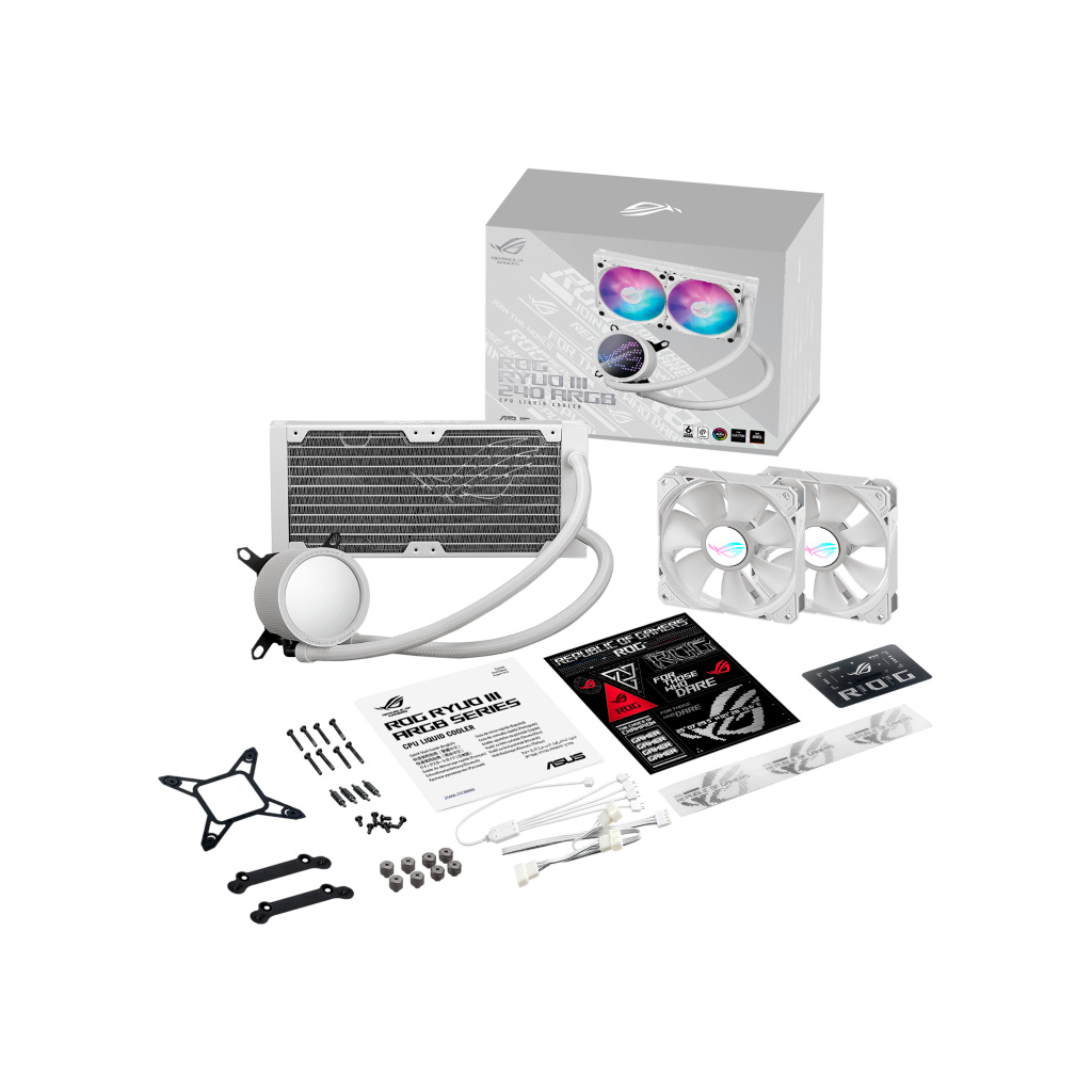 Система водного охлаждения ASUS ROG-RYUO-III-240-ARGB-WHT (90RC00J2-M0UAY0) - 5