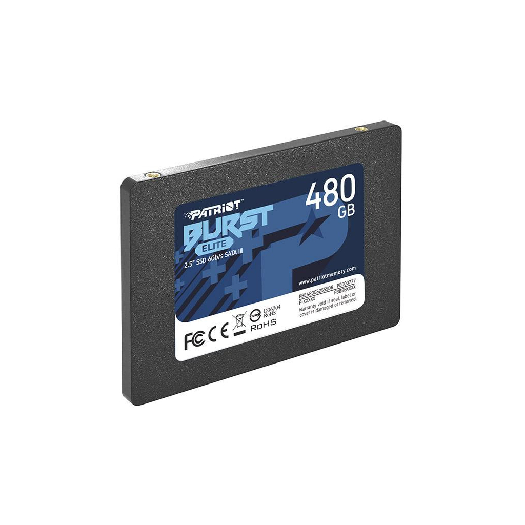 Накопитель SSD Patriot 2.5" 480GB Burst Elite (PBE480GS25SSDR) - 1
