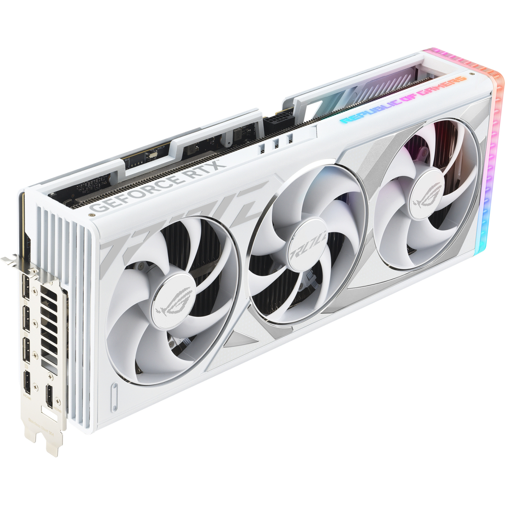 Видеокарта ASUS GeForce RTX4090 24GB ROG STRIX WHITE OC (ROG-STRIX-RTX4090-O24G-WHITE) - 1
