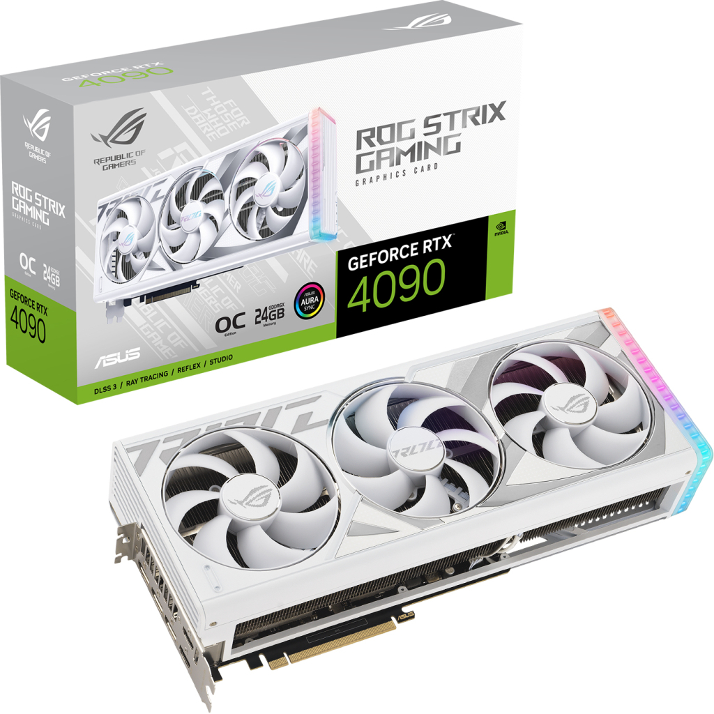 Видеокарта ASUS GeForce RTX4090 24GB ROG STRIX WHITE OC (ROG-STRIX-RTX4090-O24G-WHITE) - 8